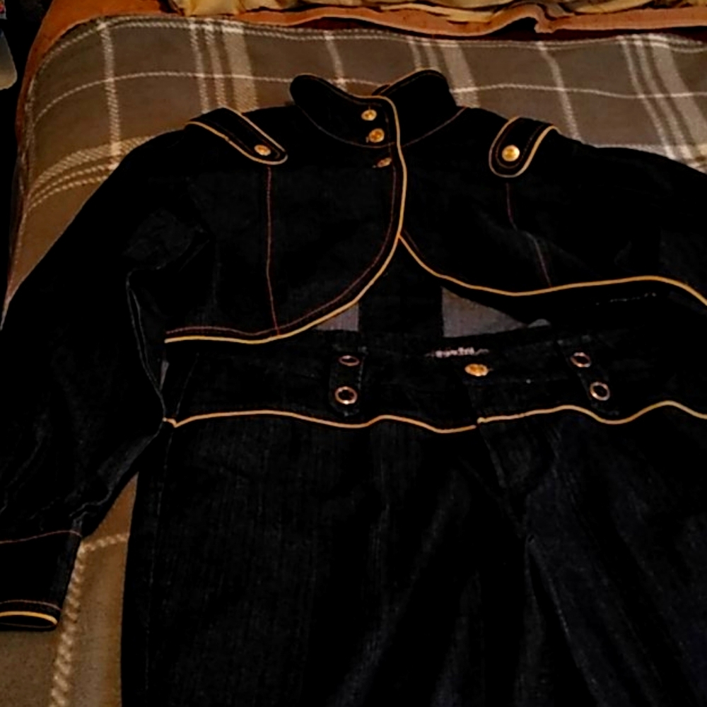 Blue Jeans pants suit